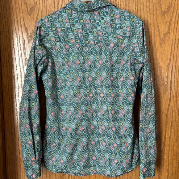 Cinch women’s western button up blouse shirt snap buttons sz medium - Picture 2 of 4